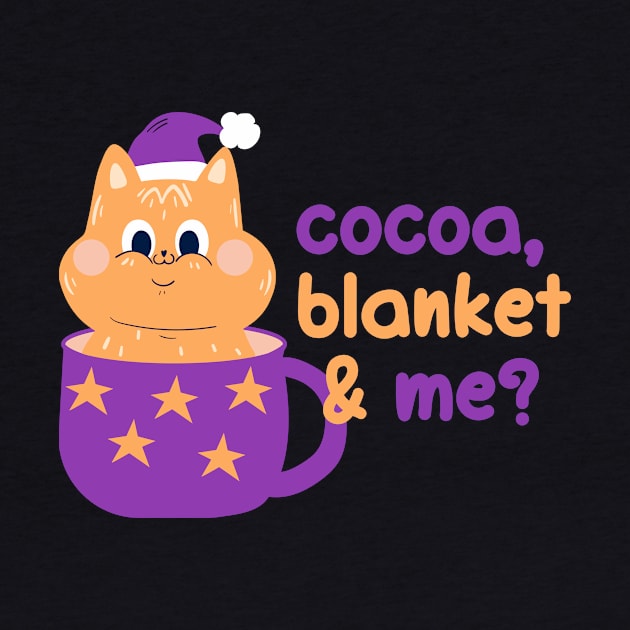 Cocoa, blanket & me? | Christmas Kitty Design by Enchantedbox